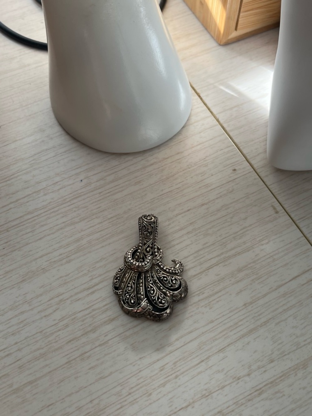 Sarda 925 Sterling Silver Filigree Pendant